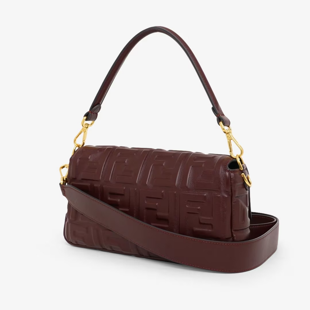 Fendi Baguette - Burgundy nappa leather bag