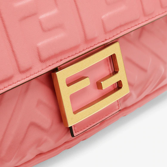 Fendi Baguette - Fucia nappa leather bag