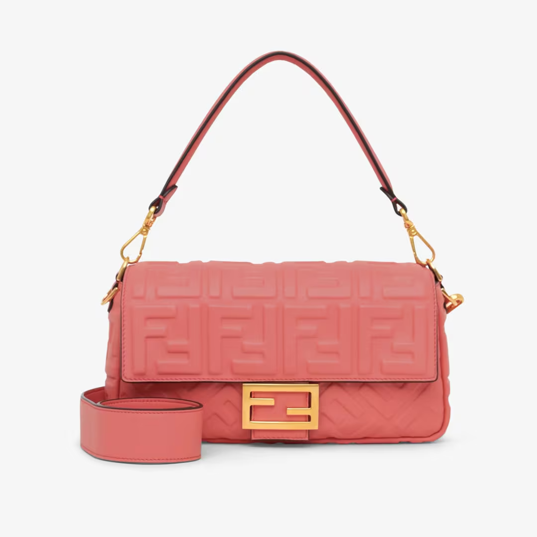 Fendi Baguette - Fucia nappa leather bag