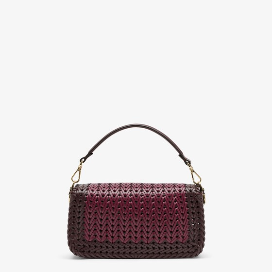Fendi Baguette - Burgundy braided leather bag