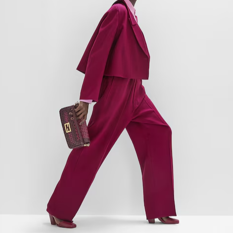 Fendi Baguette - Burgundy braided leather bag