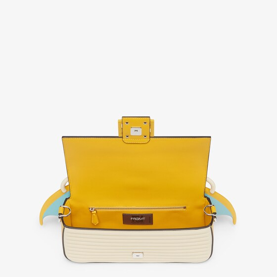 Fendi Baguette - FENDI x FRGMT x POK MON yellow nappa leather bag