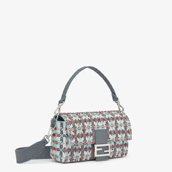 Fendi Baguette - Selleria bag with bead and raffia embroidery