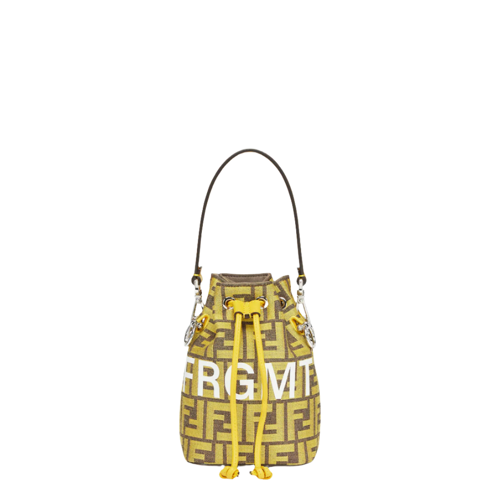 Fendi Mon Tresor - Fendi x FRGMT yellow FF fabric mini bag