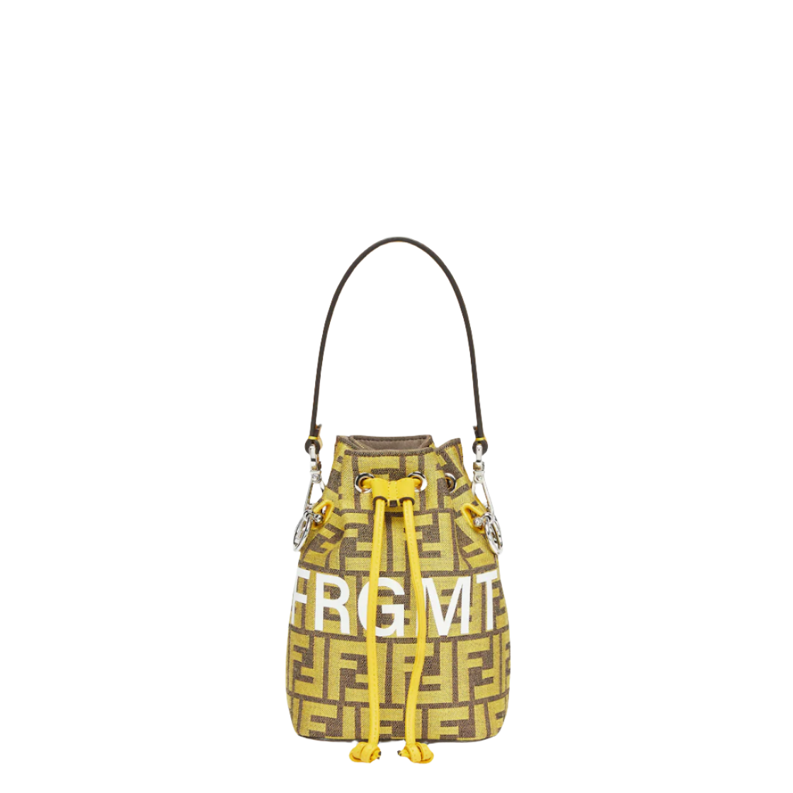 Fendi Mon Tresor - Fendi x FRGMT yellow FF fabric mini bag