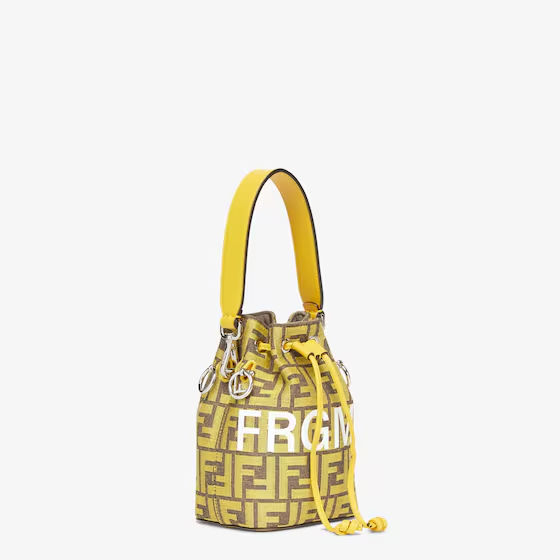 Fendi Mon Tresor - Fendi x FRGMT yellow FF fabric mini bag