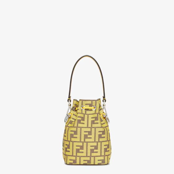 Fendi Mon Tresor - Fendi x FRGMT yellow FF fabric mini bag