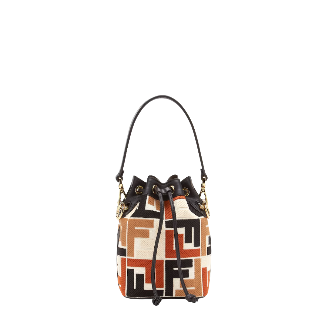 Fendi Mon Tresor - Multicolour canvas mini bag with FF embroidery