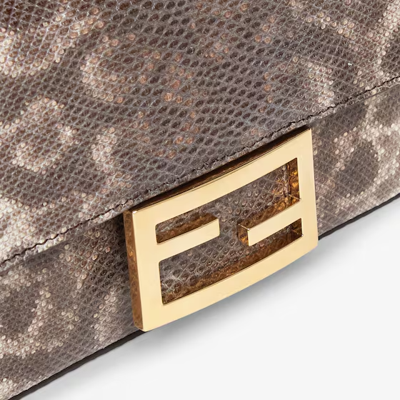 Fendi Baguette Mini - Natural karung leather bag