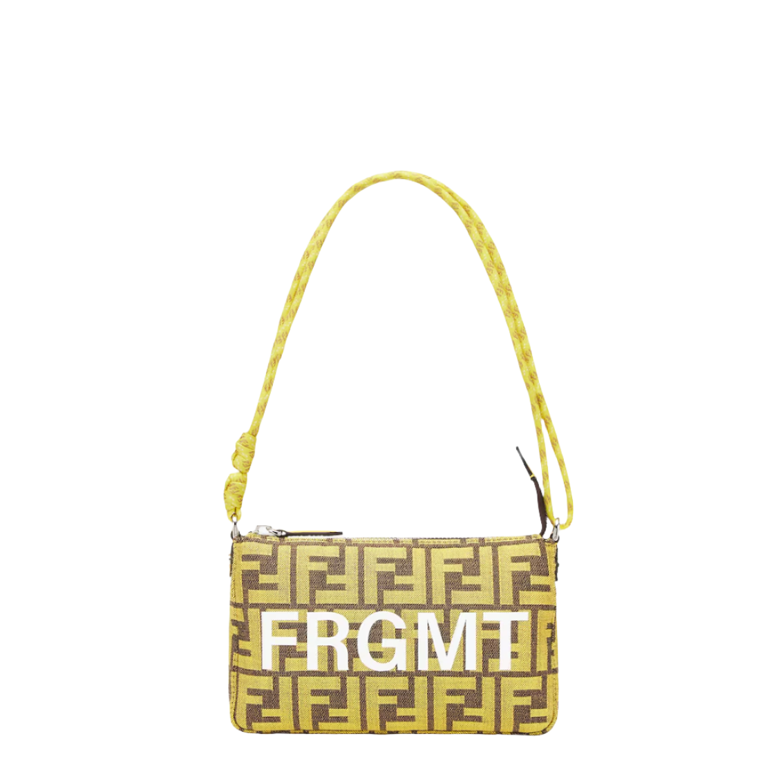 Fendi Baguette Pouch - Fendi x FRGMT yellow FF fabric bag
