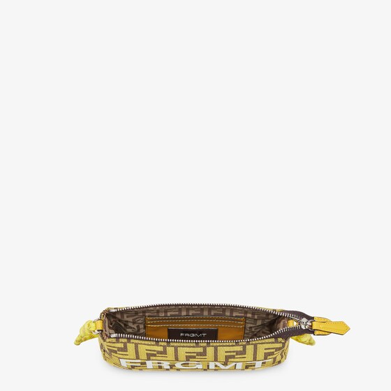 Fendi Baguette Pouch - Fendi x FRGMT yellow FF fabric bag