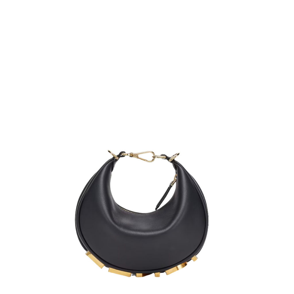 Fendi Fendigraphy Mini - Black leather mini bag