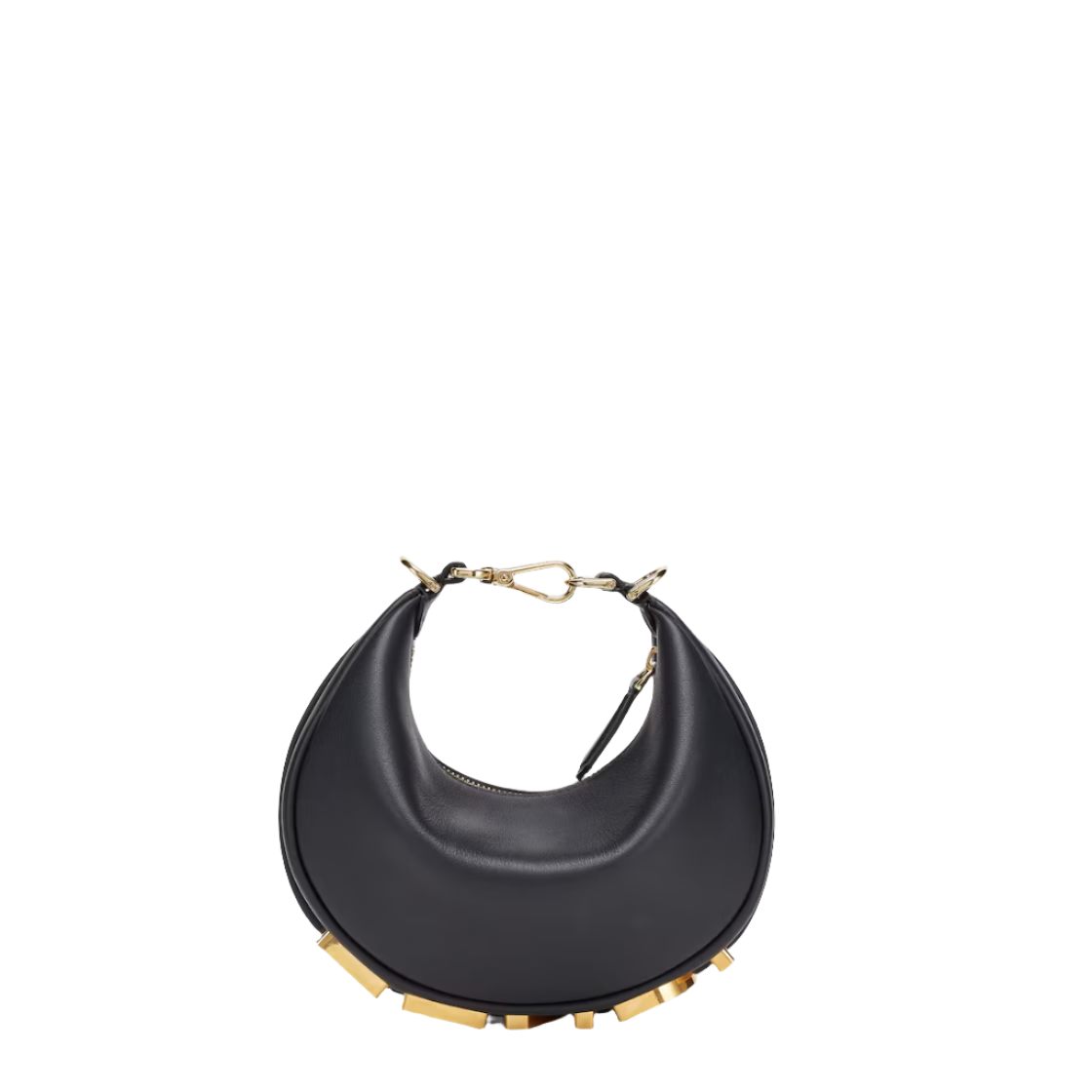 Fendi Fendigraphy Mini - Black leather mini bag