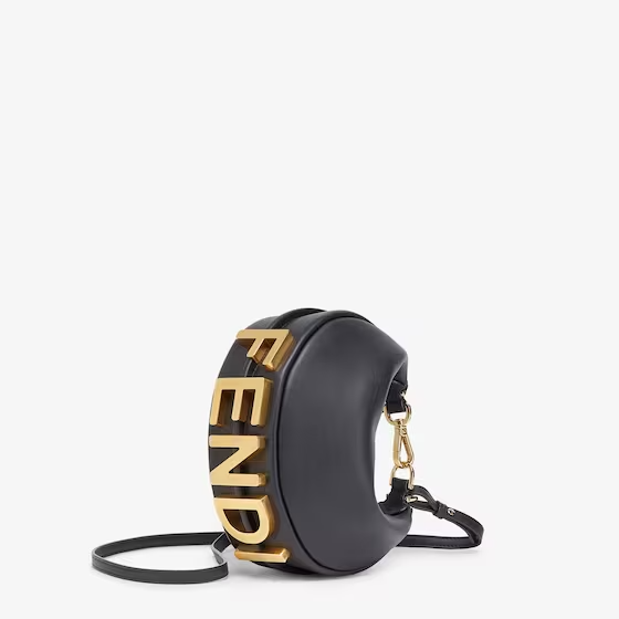 Fendi Fendigraphy Mini - Black leather mini bag