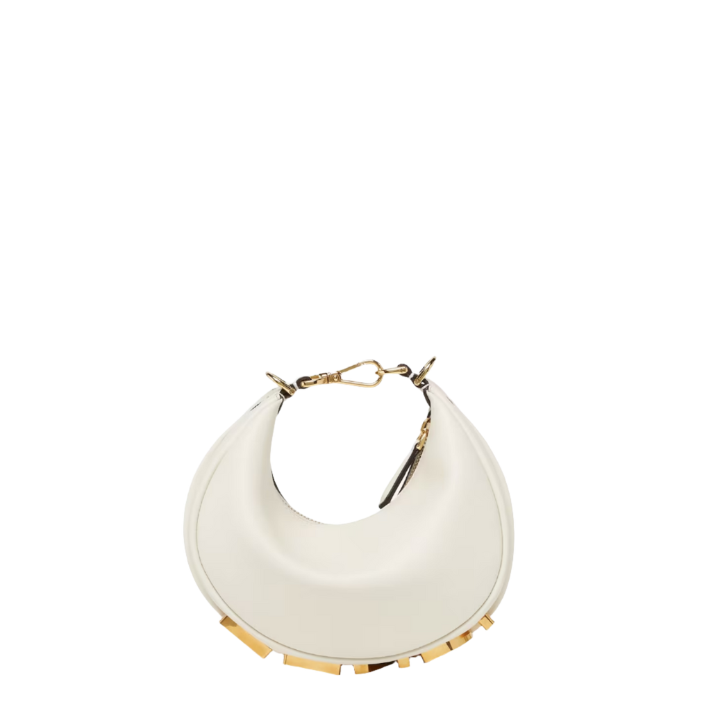 Fendi Fendigraphy Mini - White leather mini bag