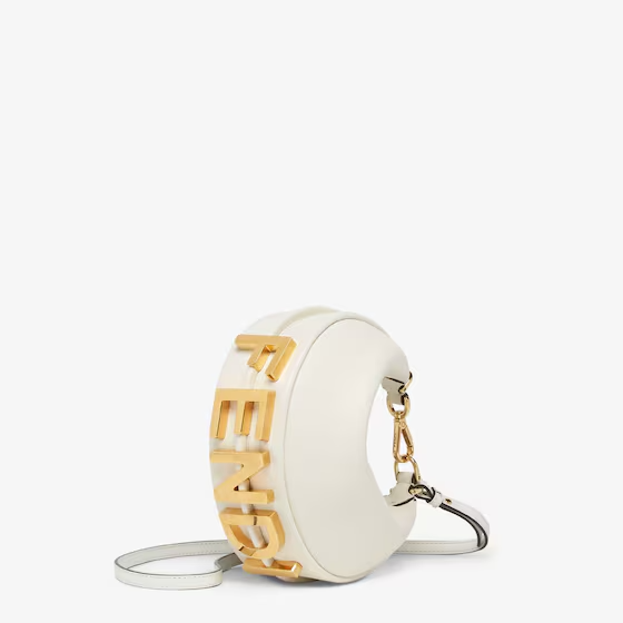 Fendi Fendigraphy Mini - White leather mini bag