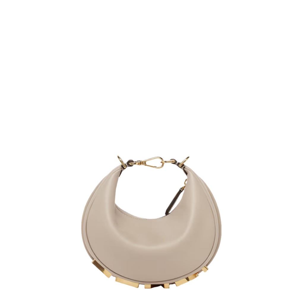 Fendi Fendigraphy Mini - Dove grey leather mini bag