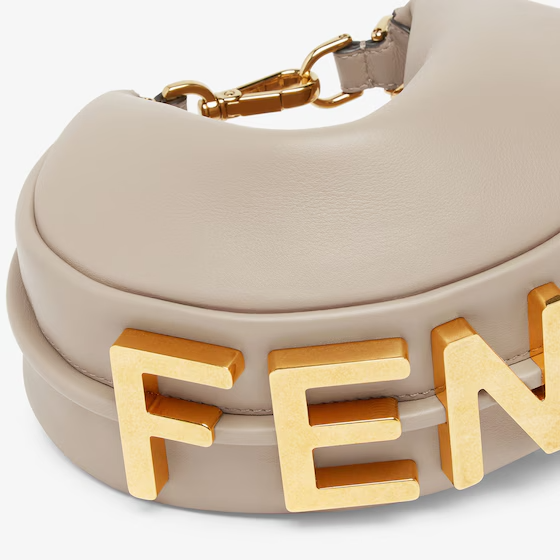 Fendi Fendigraphy Mini - Dove grey leather mini bag