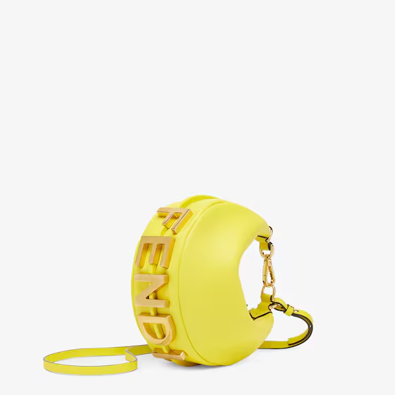 Fendi Fendigraphy Mini - Yellow acid leather mini bag