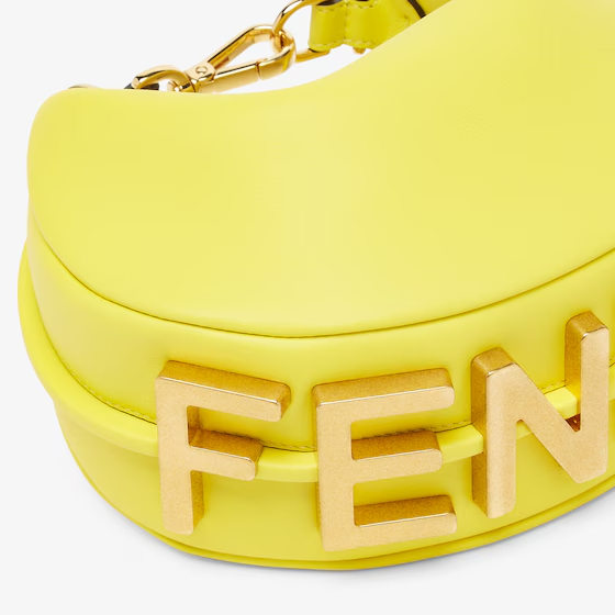 Fendi Fendigraphy Mini - Yellow acid leather mini bag