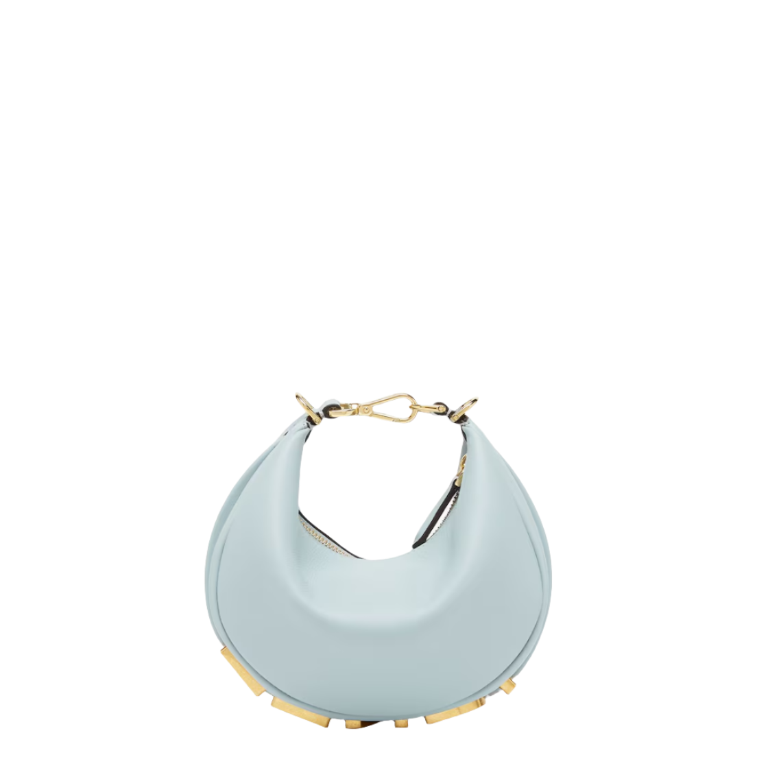 Fendi Fendigraphy Mini - Light blue leather mini bag