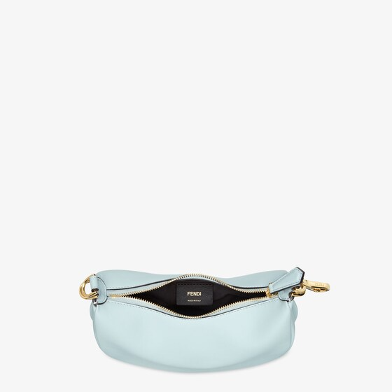 Fendi Fendigraphy Mini - Light blue leather mini bag