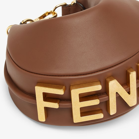 Fendi Fendigraphy Mini - Brown leather mini bag