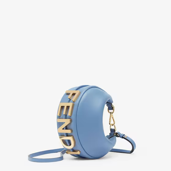 Fendi Fendigraphy Mini - blue leather mini bag