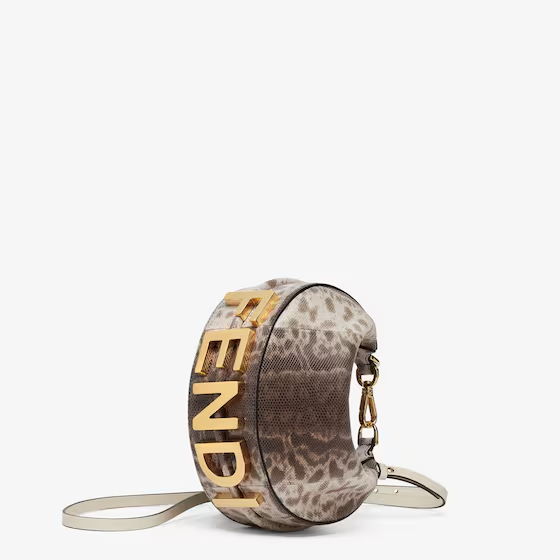 Fendi Fendigraphy Mini - Natural karung leather mini bag