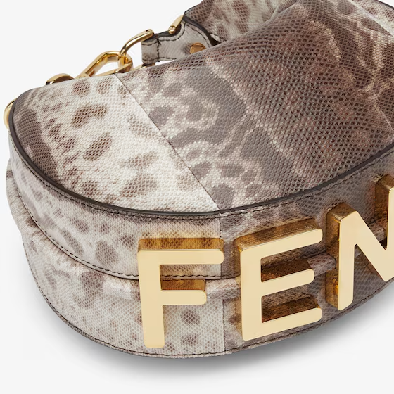 Fendi Fendigraphy Mini - Natural karung leather mini bag