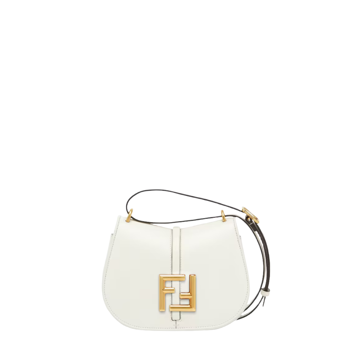 Fendi C mon Mini   White leather bag