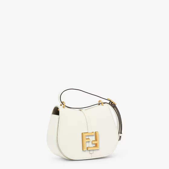 Fendi C mon Mini   White leather bag
