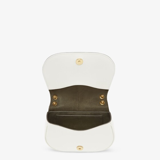 Fendi C mon Mini   White leather bag