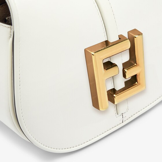 Fendi C mon Mini   White leather bag