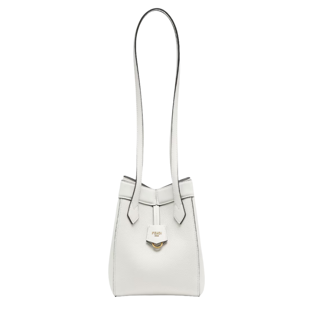 Fendi Origami Mini - White leather mini bag that can be transformed