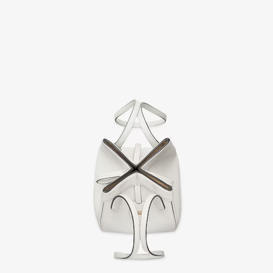 Fendi Origami Mini - White leather mini bag that can be transformed