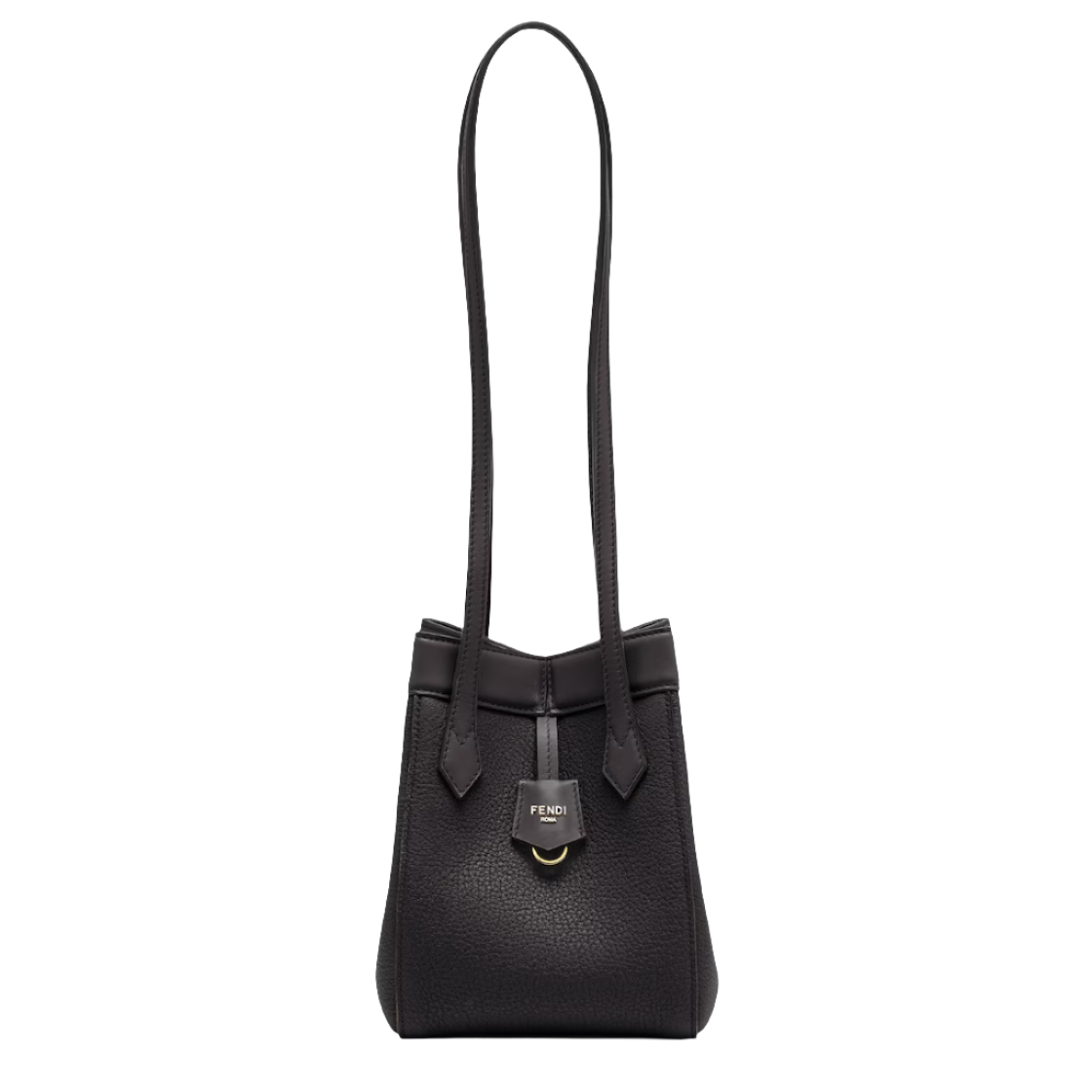 Fendi Origami Mini - Black leather mini bag that can be transformed