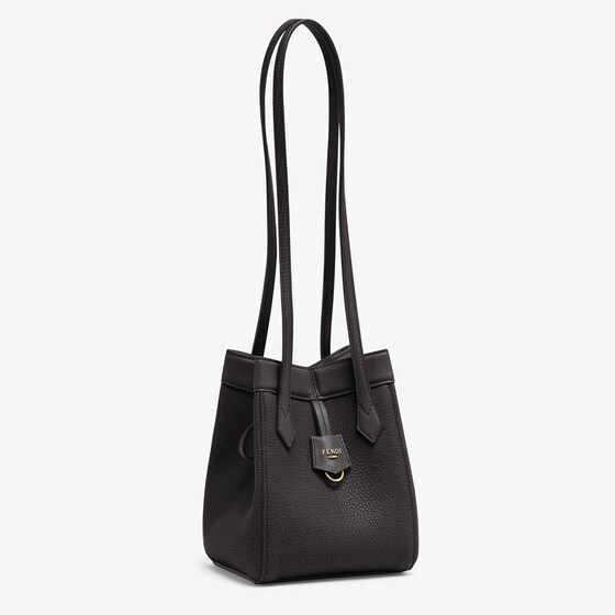 Fendi Origami Mini - Black leather mini bag that can be transformed