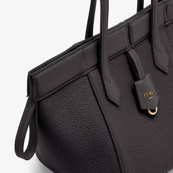 Fendi Origami Mini - Black leather mini bag that can be transformed