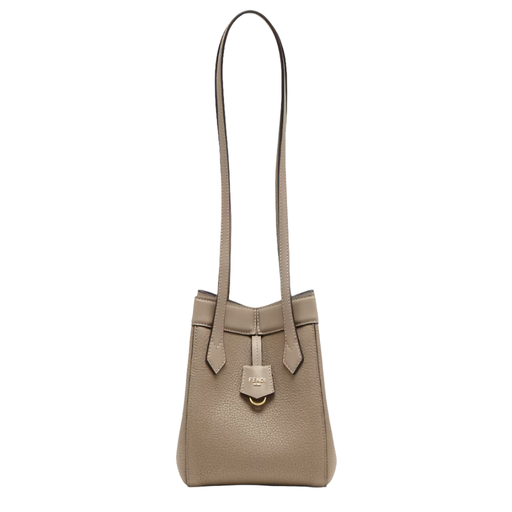 Fendi Origami Mini - Dove grey leather mini bag that can be transformed