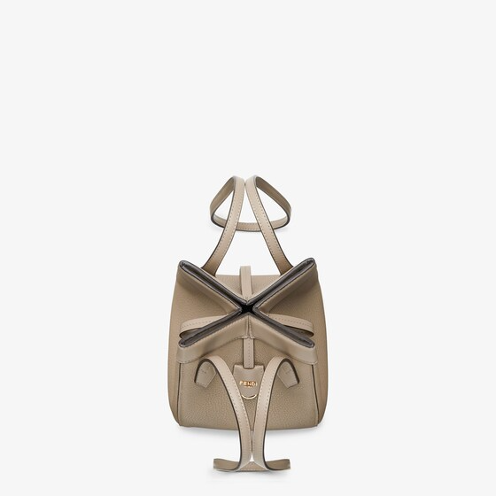 Fendi Origami Mini - Dove grey leather mini bag that can be transformed