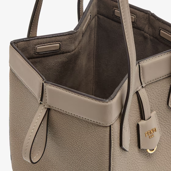 Fendi Origami Mini - Dove grey leather mini bag that can be transformed