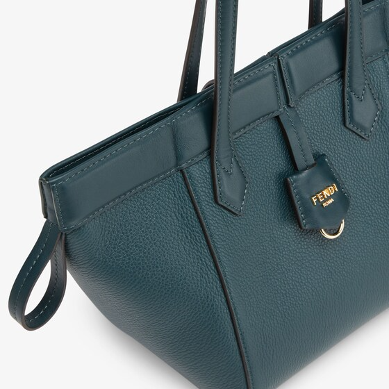 Fendi Origami Mini - Dark green leather mini bag that can be transformed