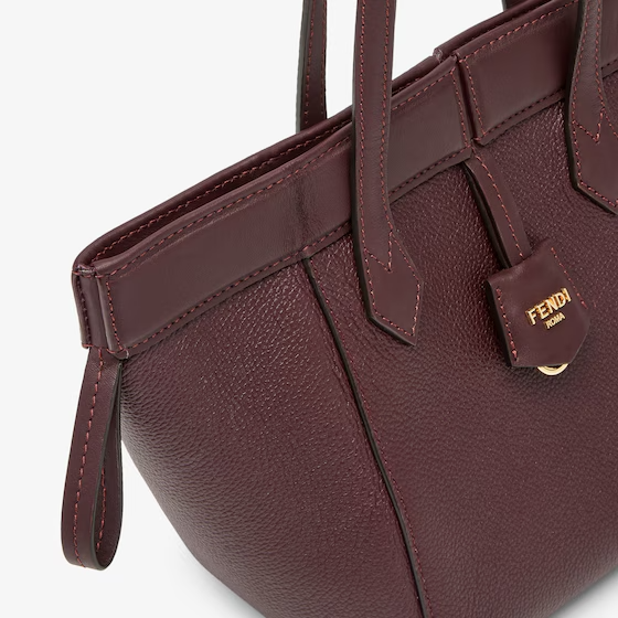 Fendi Origami Mini - Burgundy leather mini bag that can be transformed