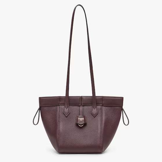 Fendi Origami Mini - Burgundy leather mini bag that can be transformed