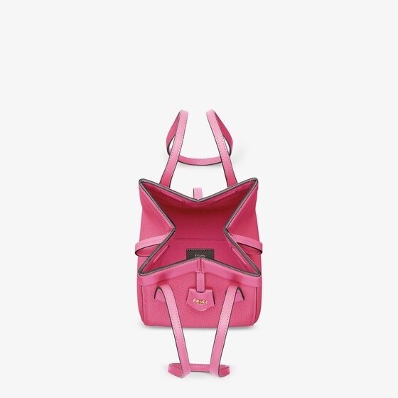Fendi Origami Mini - Fuchsia leather mini bag that can be transformed