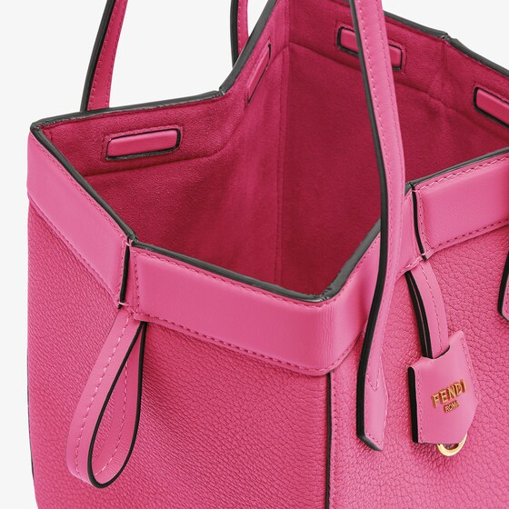 Fendi Origami Mini - Fuchsia leather mini bag that can be transformed