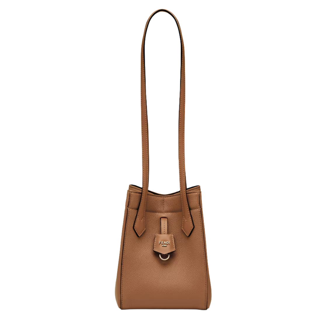 Fendi Origami Mini - Brown leather mini bag that can be transformed