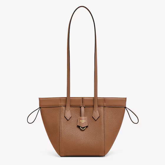 Fendi Origami Mini - Brown leather mini bag that can be transformed