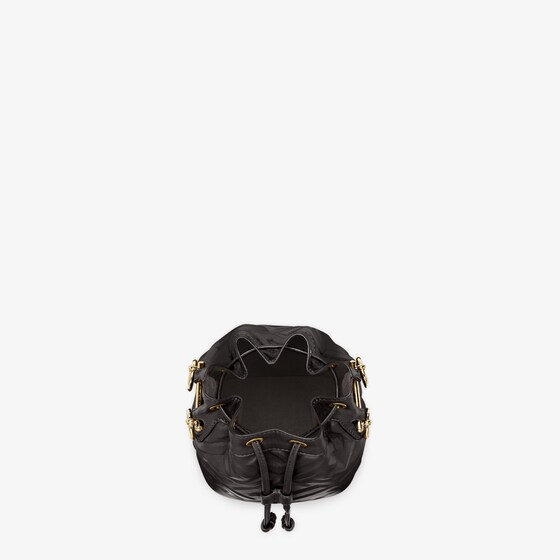 Fendi Mon Tresor - Black leather mini-bag with FF motif